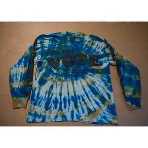CPFM Vote Long Sleeve tee - tie dye - L